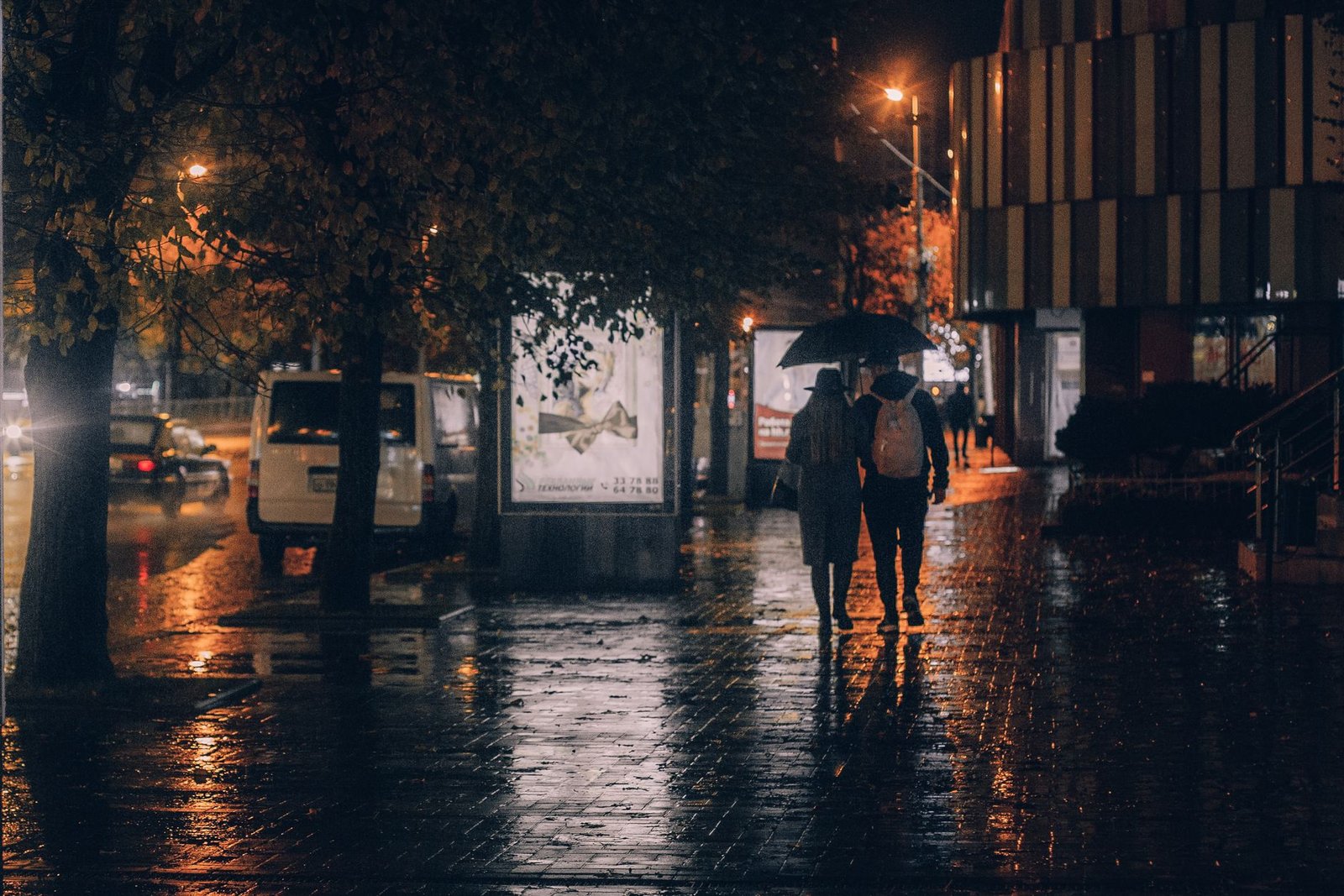 Introvert and extrovert couple walking home after leaving a party early